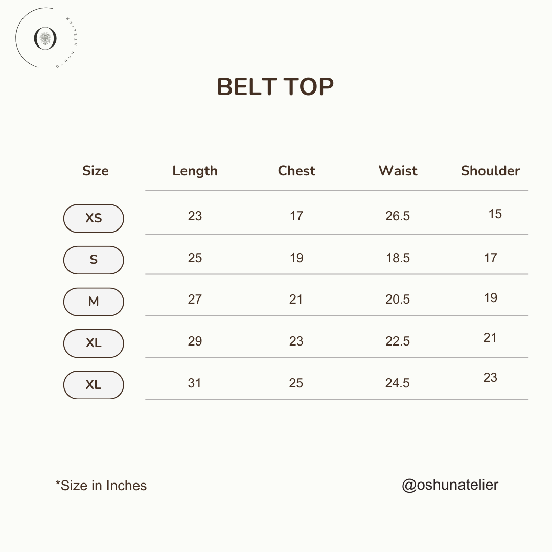 Beige Belt Top