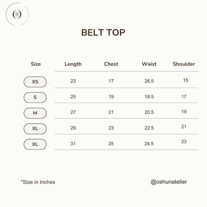 Beige Belt Top